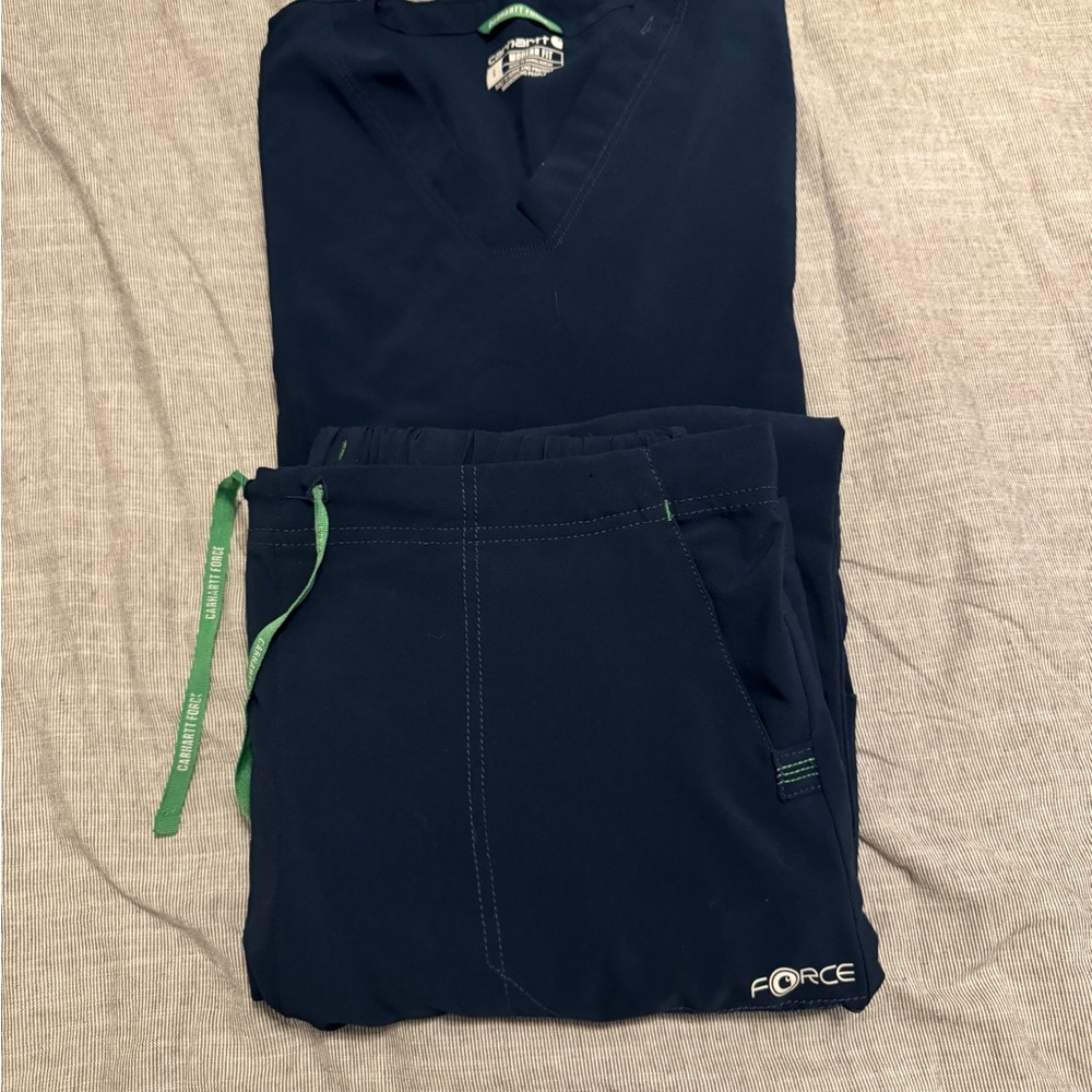 Carhartt Force Navy Scrub Set